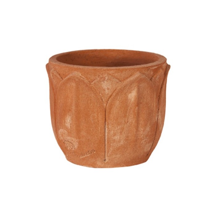 Lotus Flower Terracotta Vase